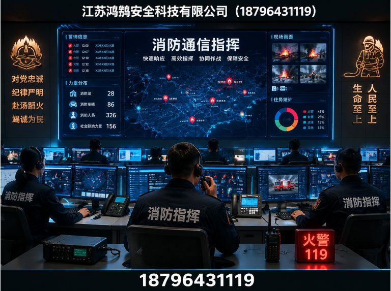 朔州消防通信指挥展示图